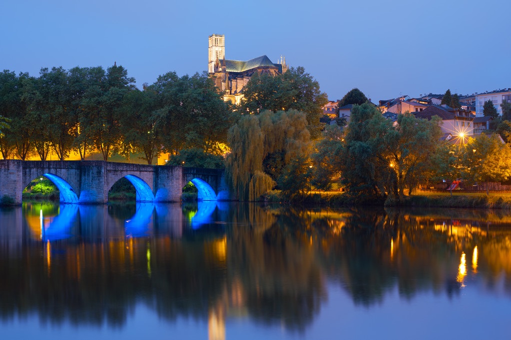 Limoges at night